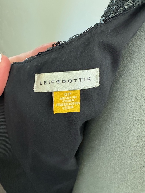 Anthropologie Leifsdottir sequin blue & black stripe dress - Picture 7 of 8